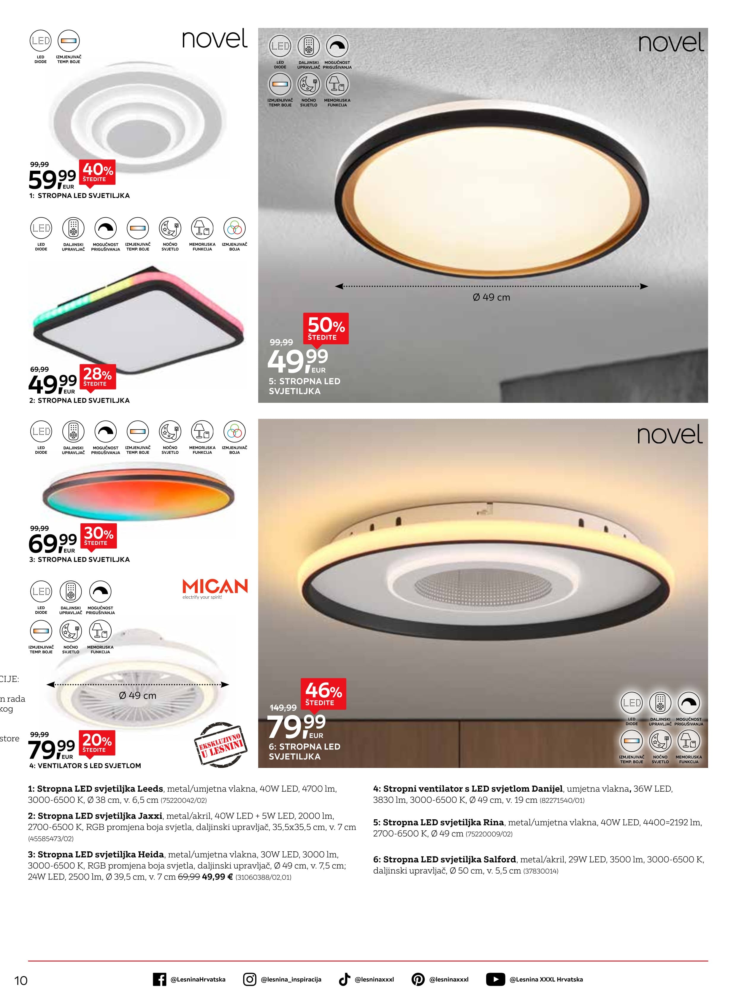 Stranica 10. Lesnina kataloga - Moderna rješenja rasvjete