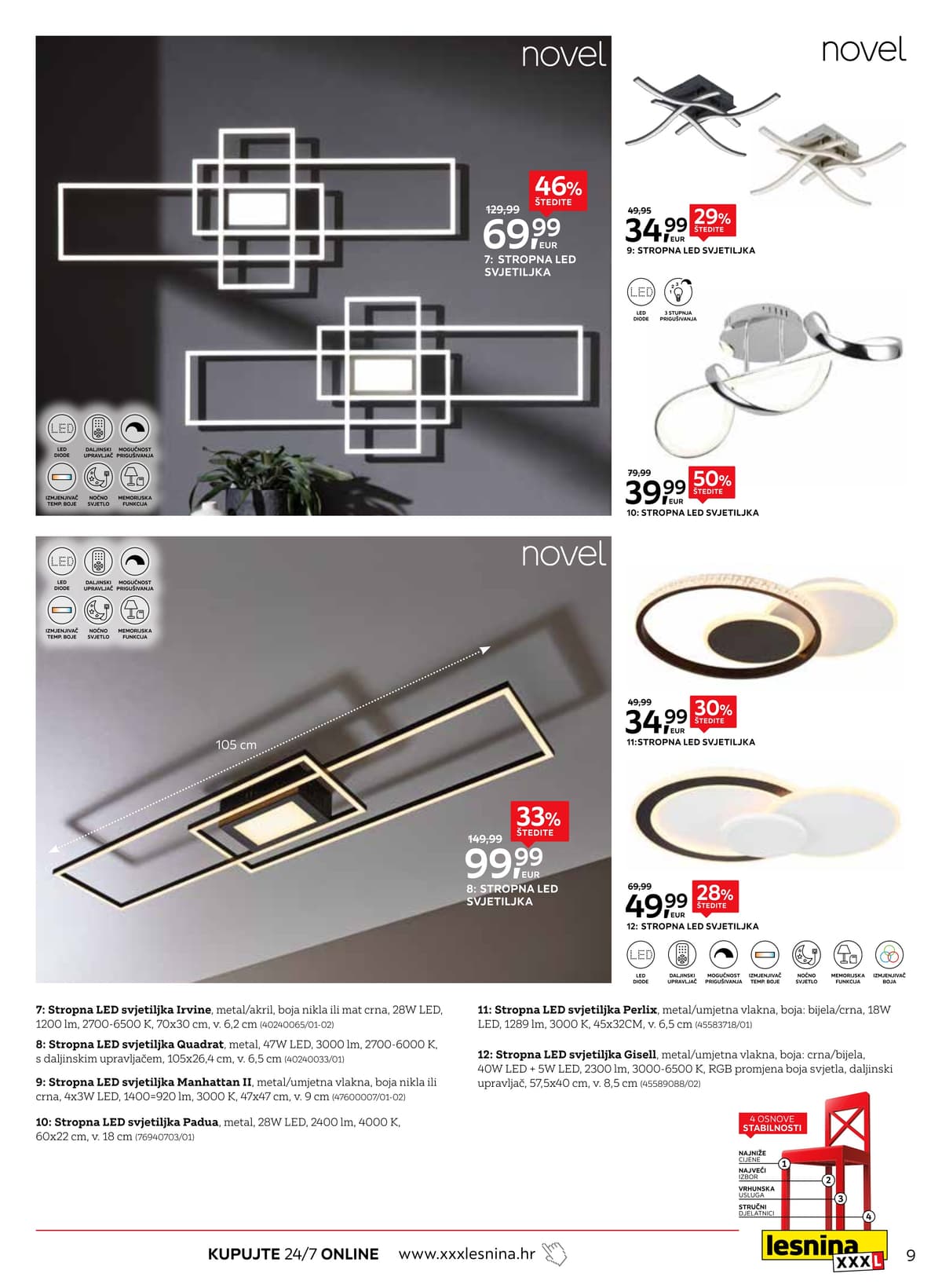 Stranica 9. Lesnina kataloga - Moderna rješenja rasvjete od 14.02.2026.