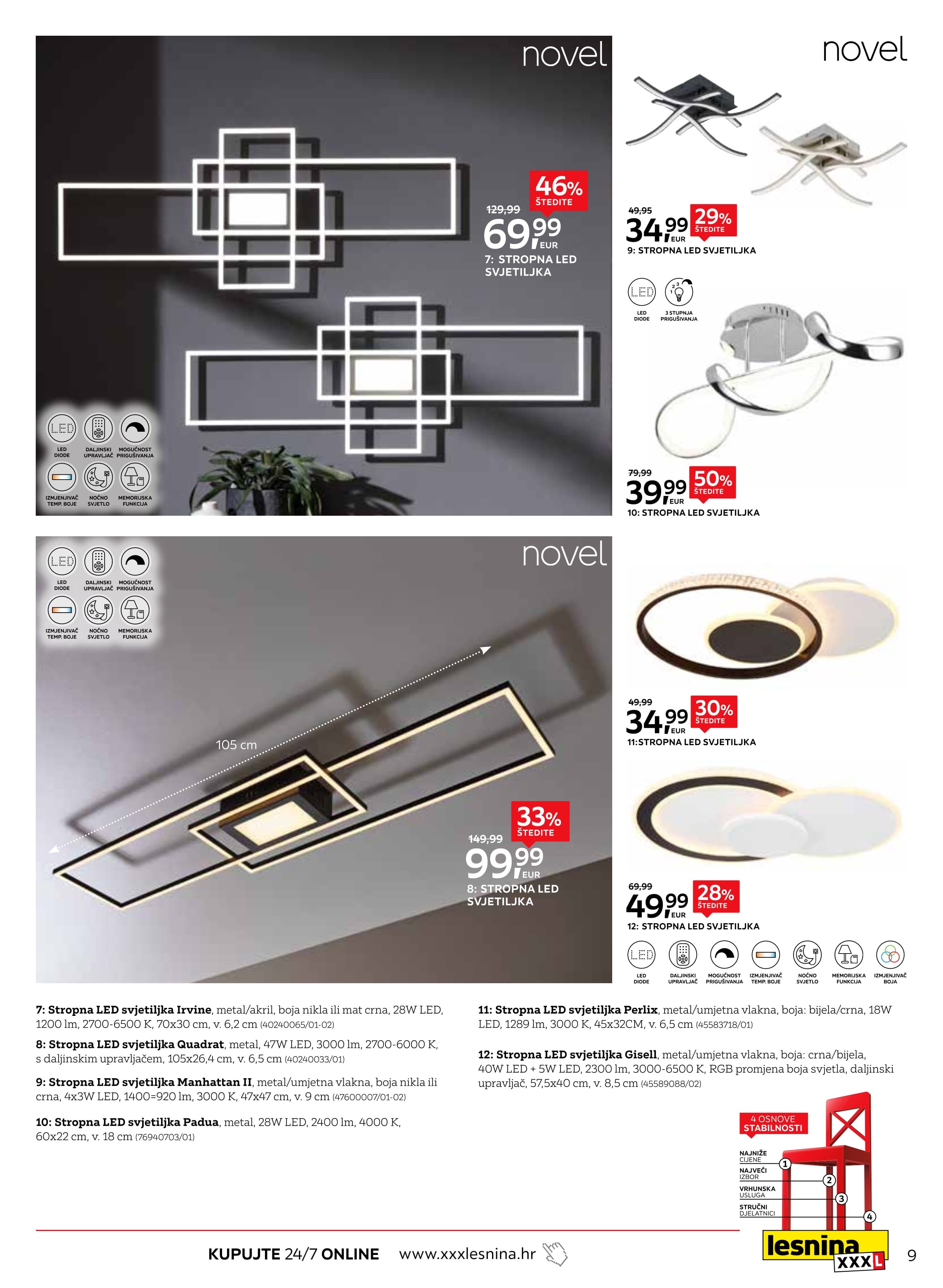 Stranica 9. Lesnina kataloga - Moderna rješenja rasvjete