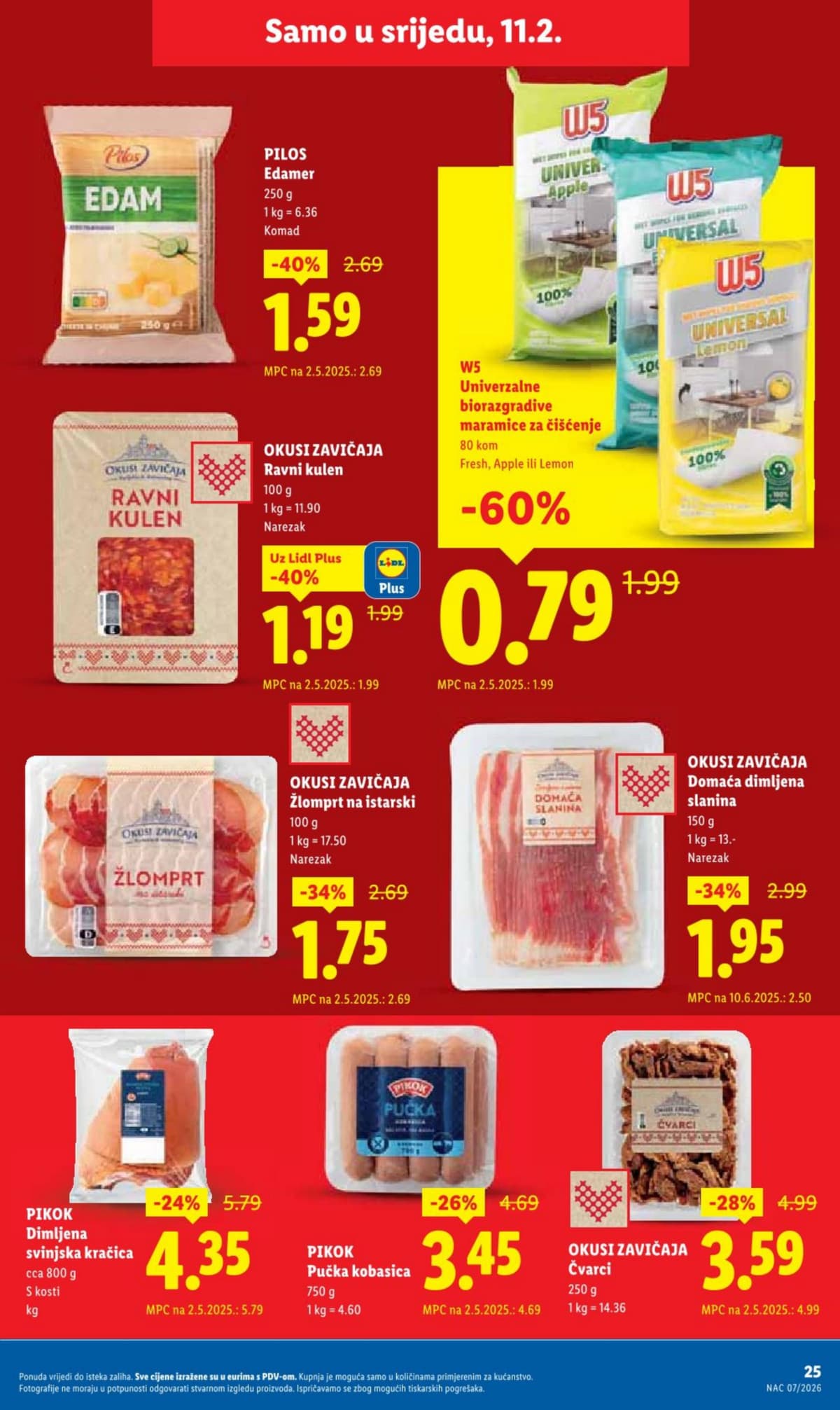 Stranica 25. Lidl kataloga - Tjedna Akcija Prehrana od 14.02.2026.