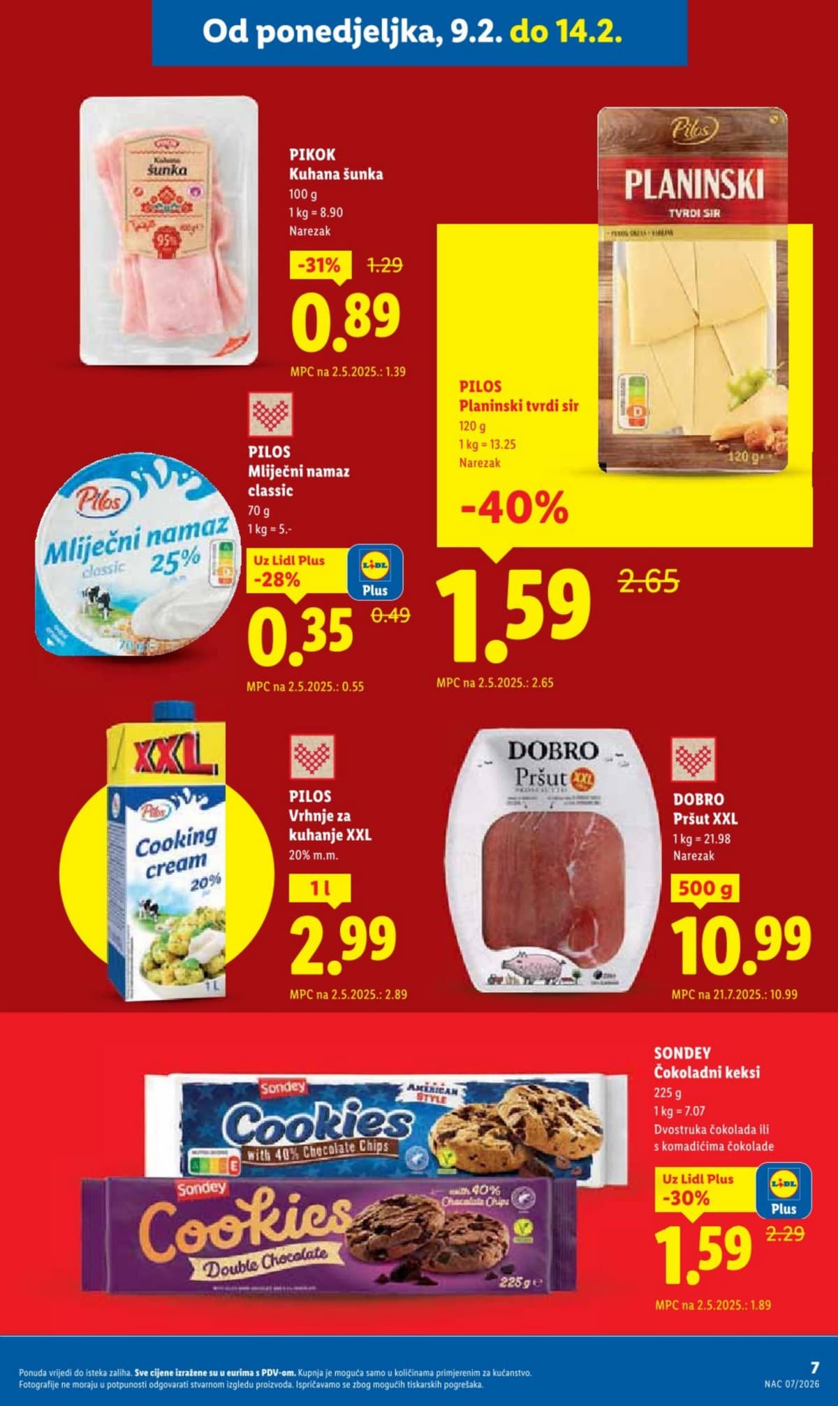 Stranica 7. Lidl kataloga - Tjedna Akcija Prehrana od 14.02.2026.