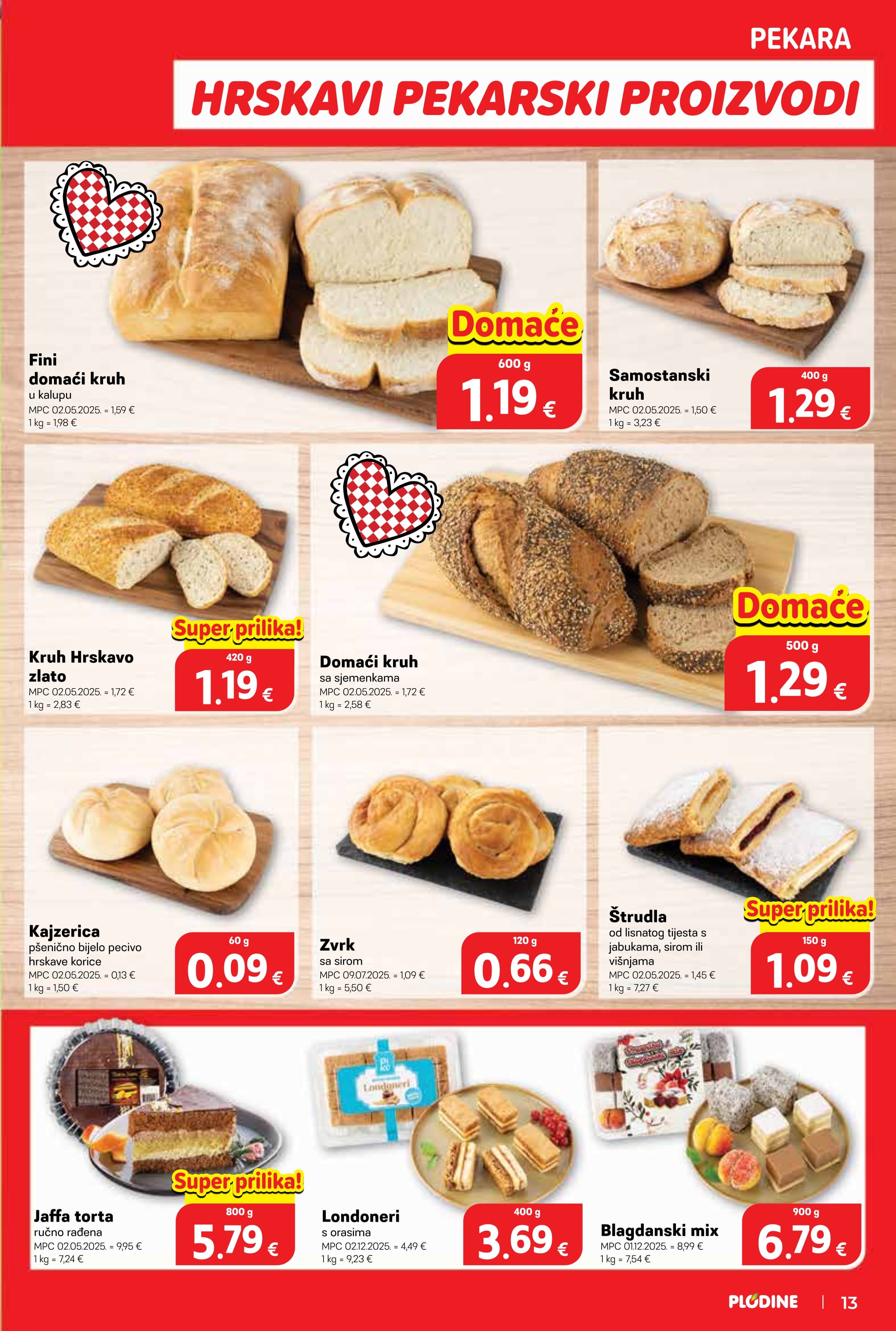 Stranica 13. Plodine kataloga - od 02.01. do 05.01.2026.