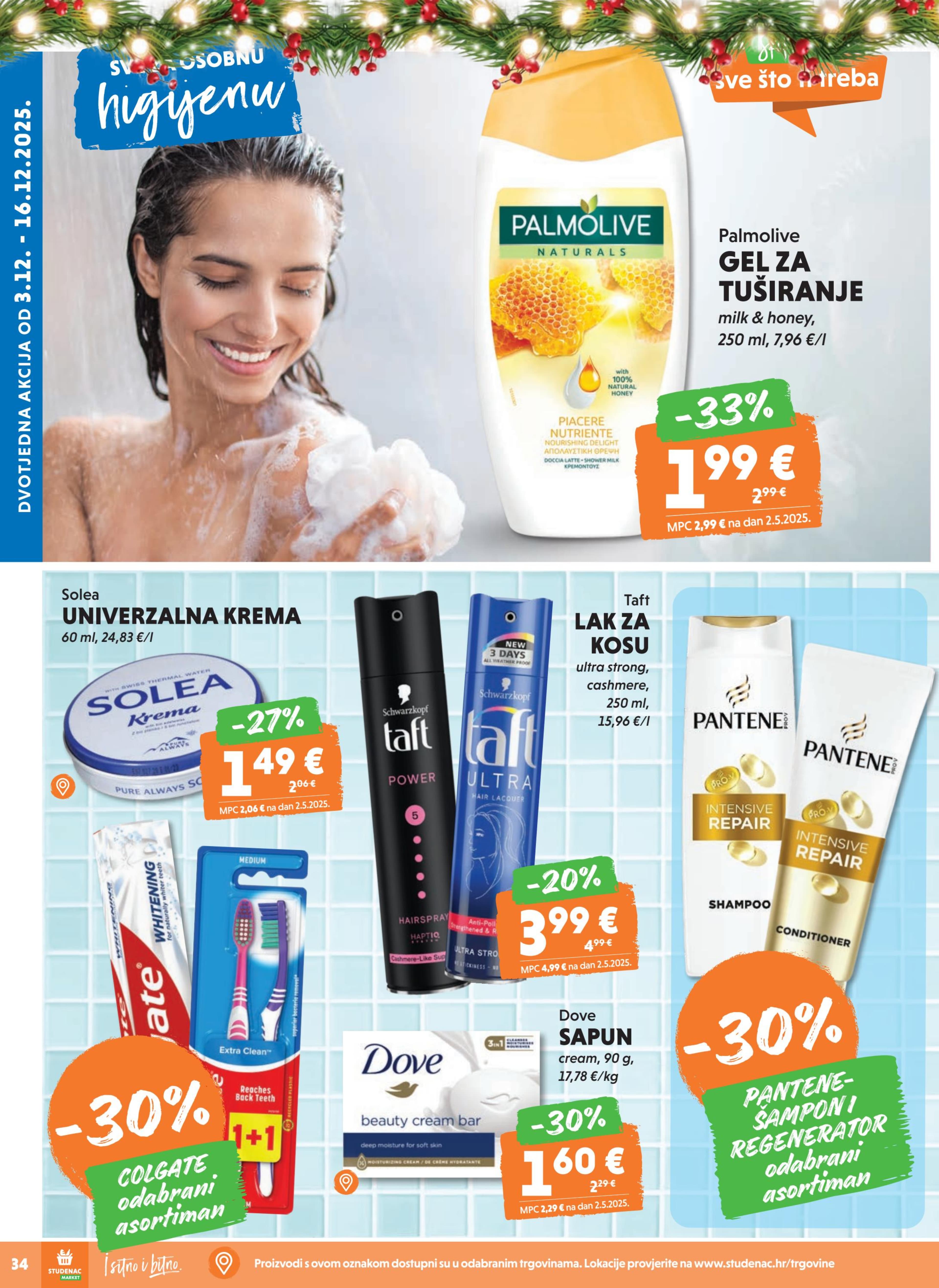 Stranica 34. Studenac kataloga - Akcije od 10.12. do 16.12.2025.