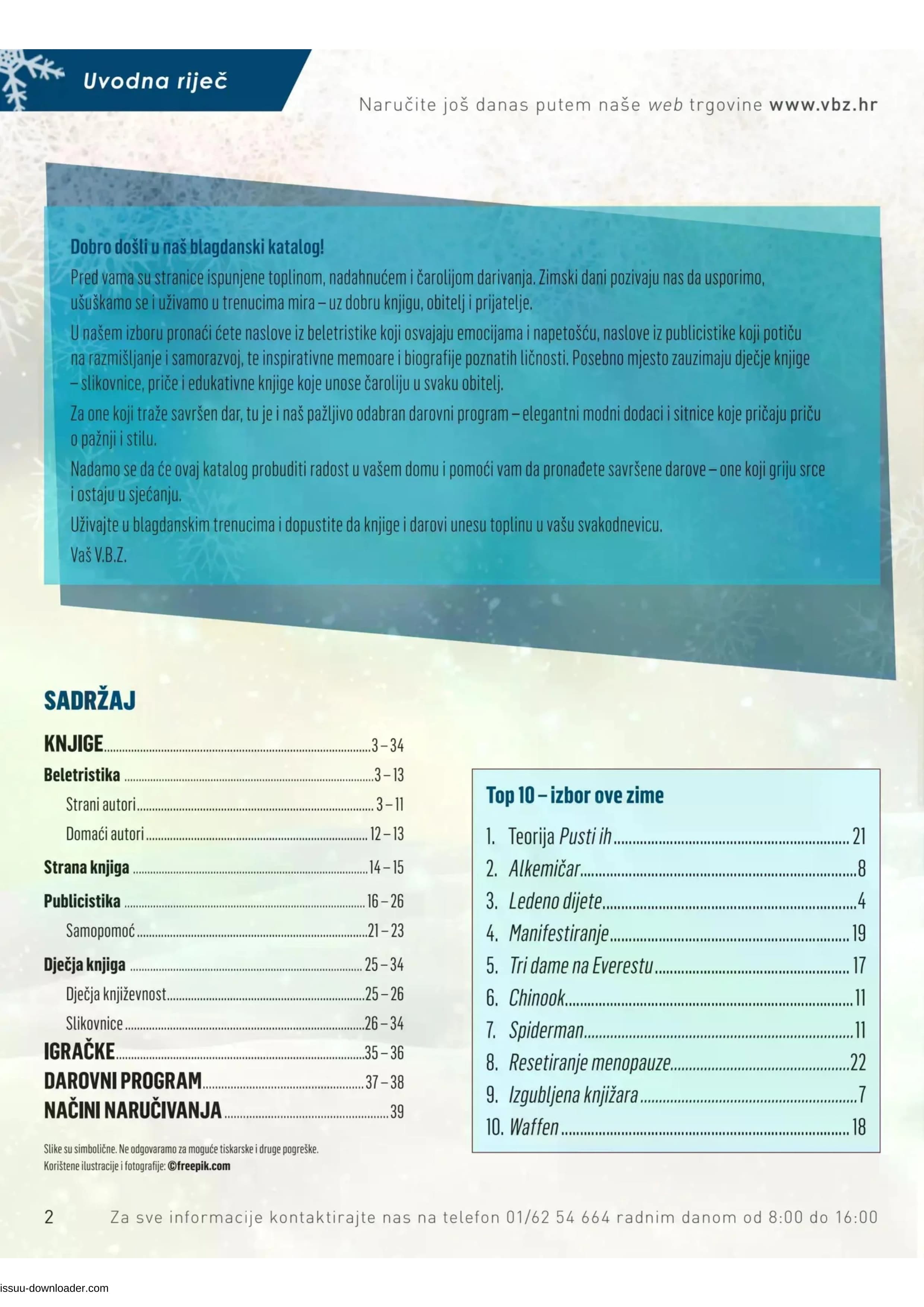 Stranica 2. VBZ kataloga - Akcije od 01.12. do 31.01.2026.