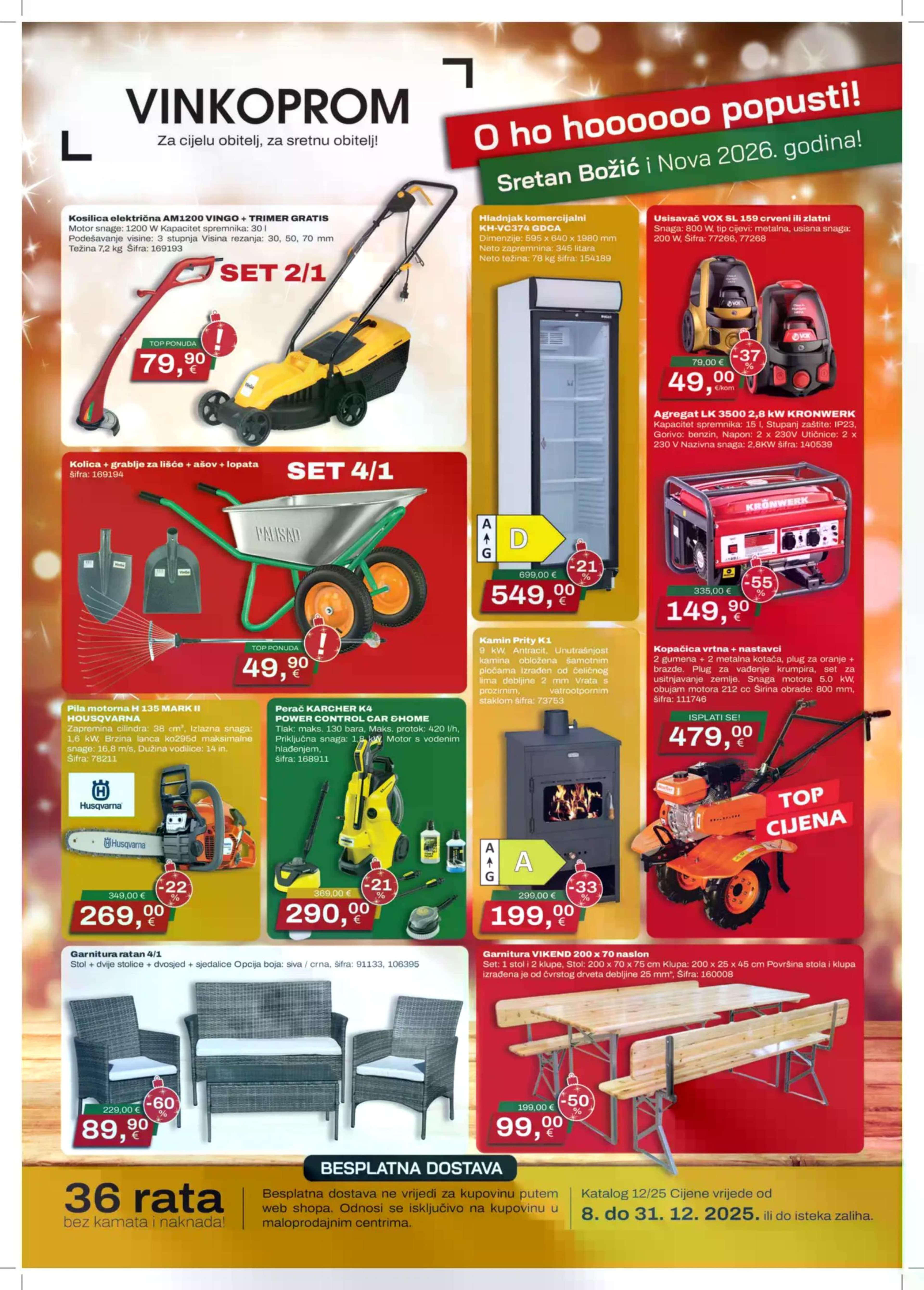 Stranica 1. Vinkoprom kataloga - Akcije od 08.12. do 31.12.2025.