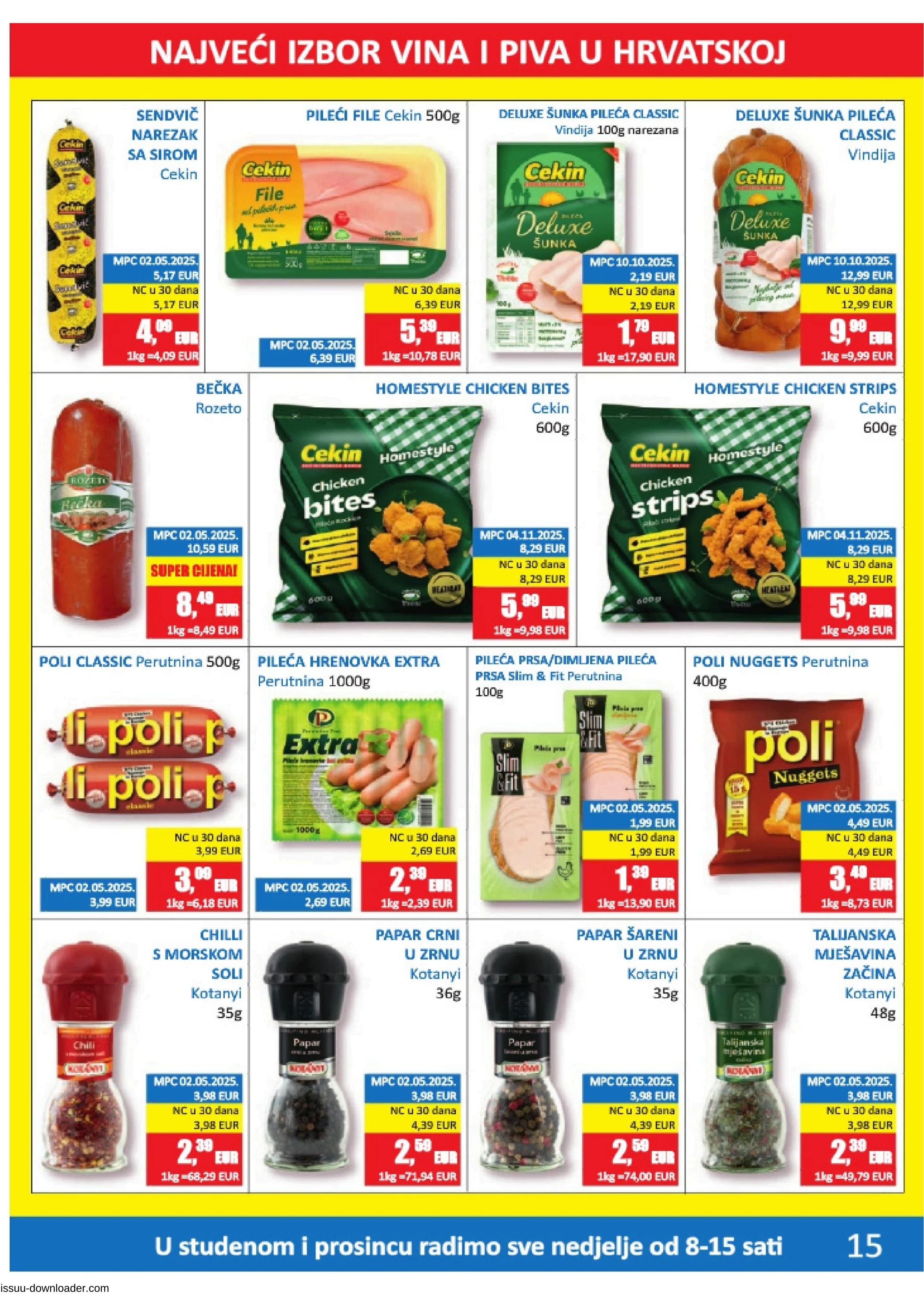 Stranica 15. Vrutak kataloga - Akcije od 10.11. do 23.11.2025.