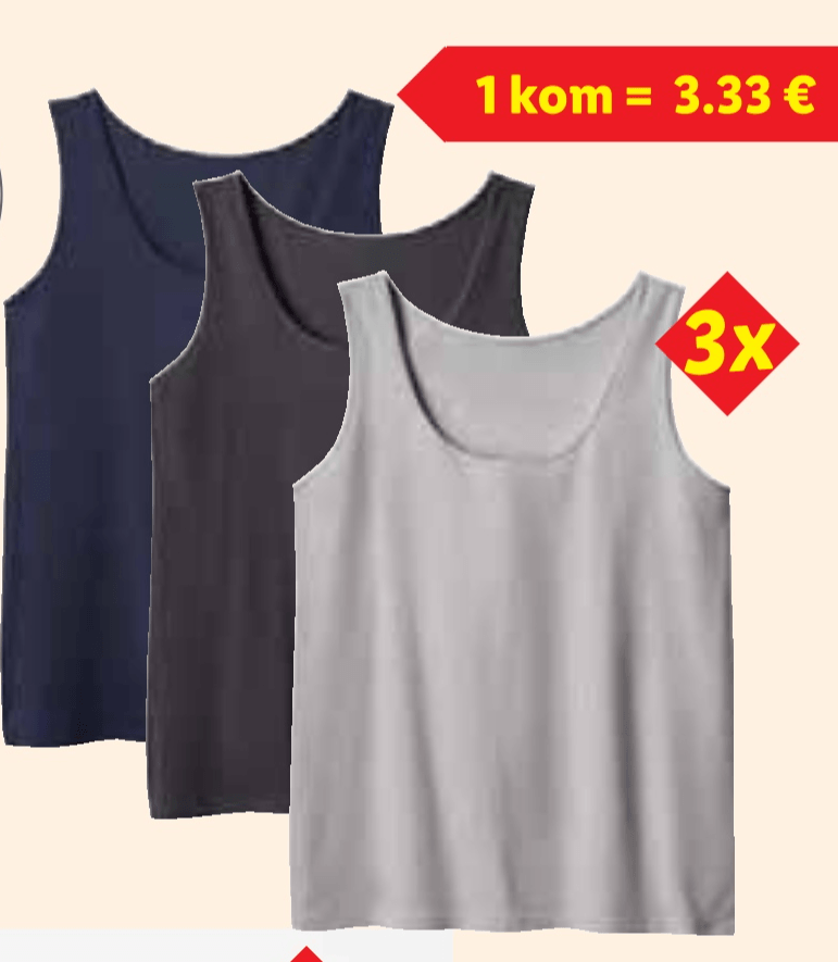 ESMARA® Ženske potkošulje 3 komada u setu - Akcija u trgovini Lidl