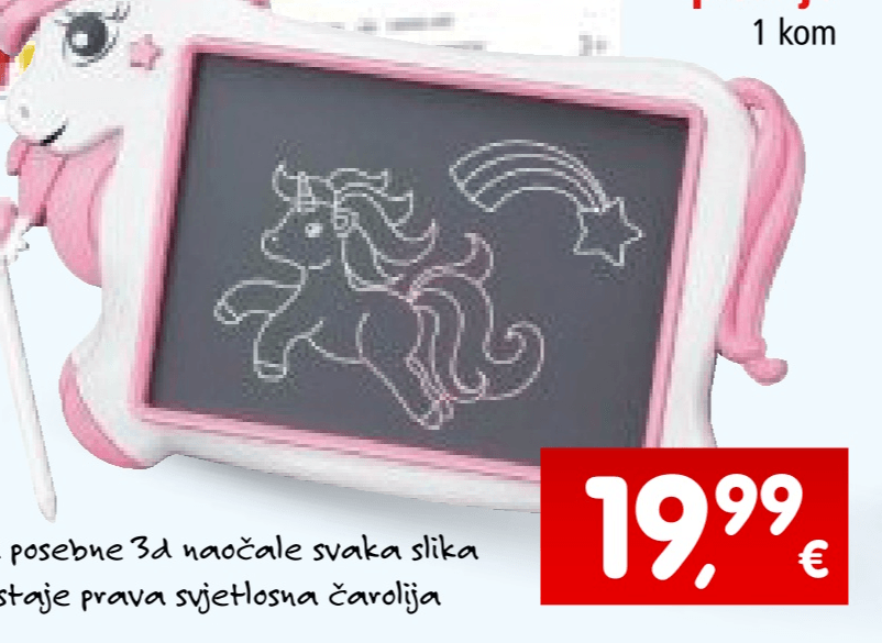 Ploča za pisanje 1 kom