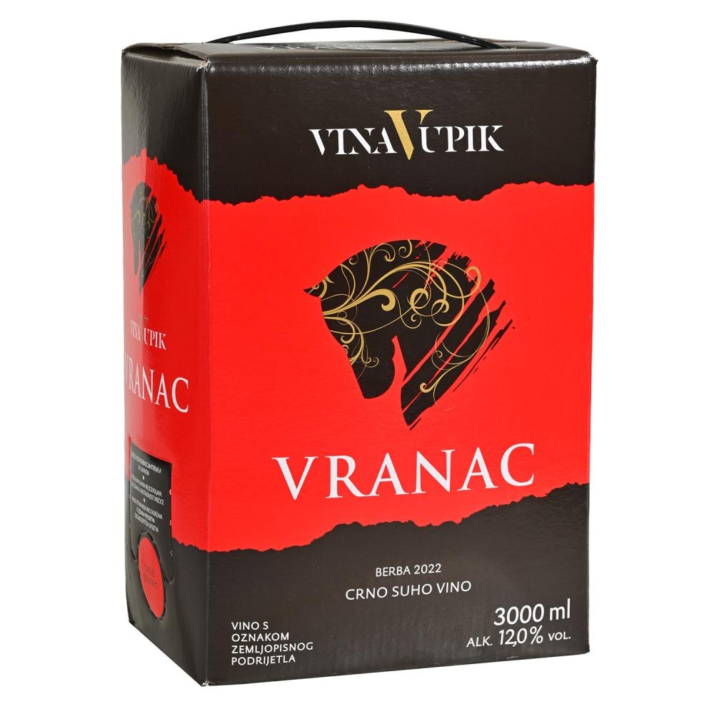 Vino Vranac Vupik 3 I - Akcija u trgovini KTC
