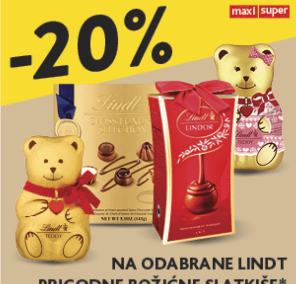 Odabrani Lindt prigodni božićni slatkiši