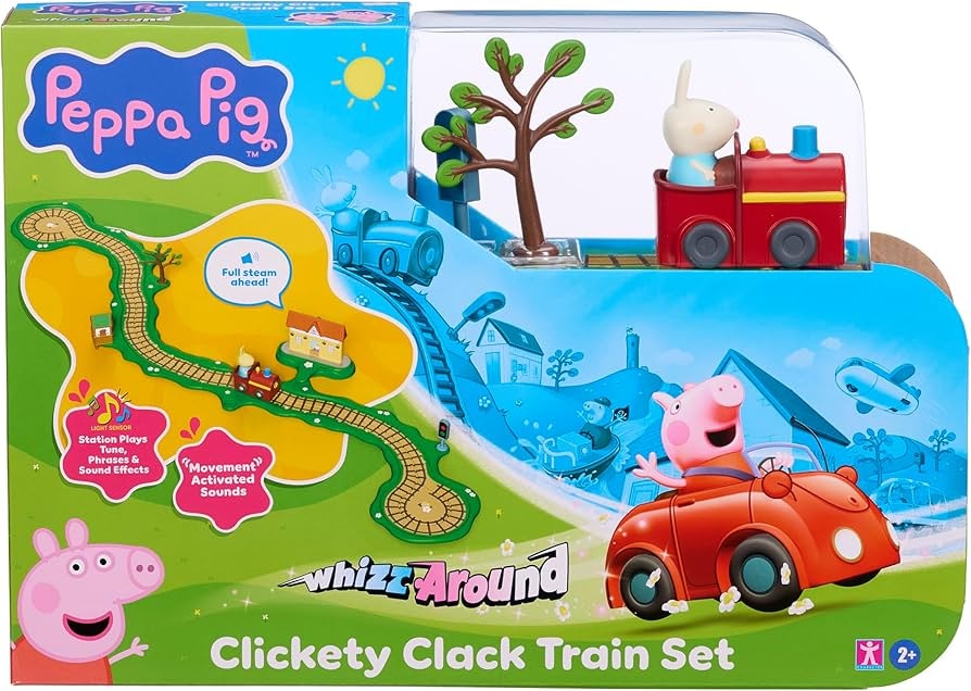 Peppa Pig Whizz-Around Clickety Clack Train Set