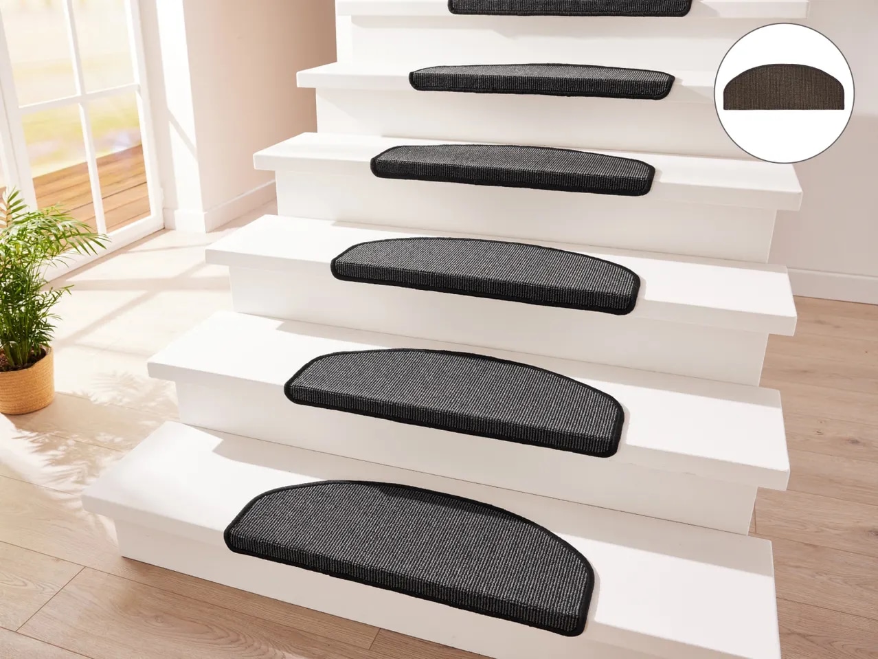 LIVARNO Tepisi za stepenice 15 komada u setu