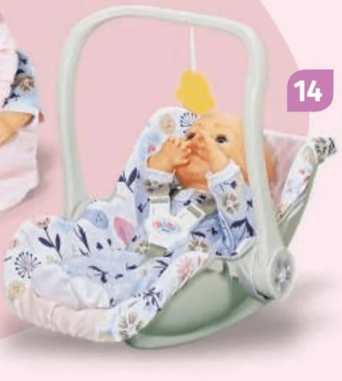 Cvjetna autosjedalica za lutke