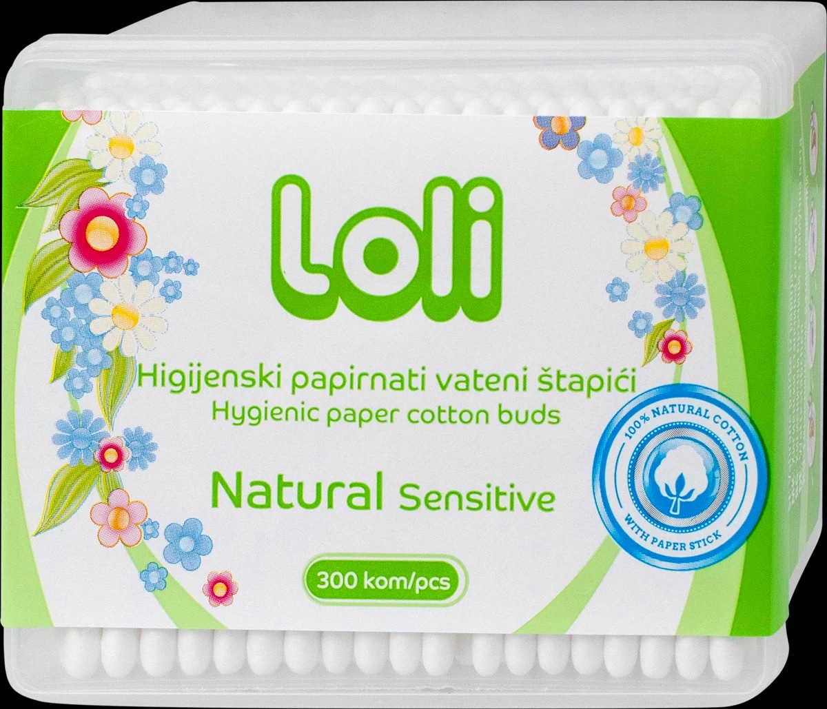 Loli Higijenski papirnati vateni štapići 200 kom