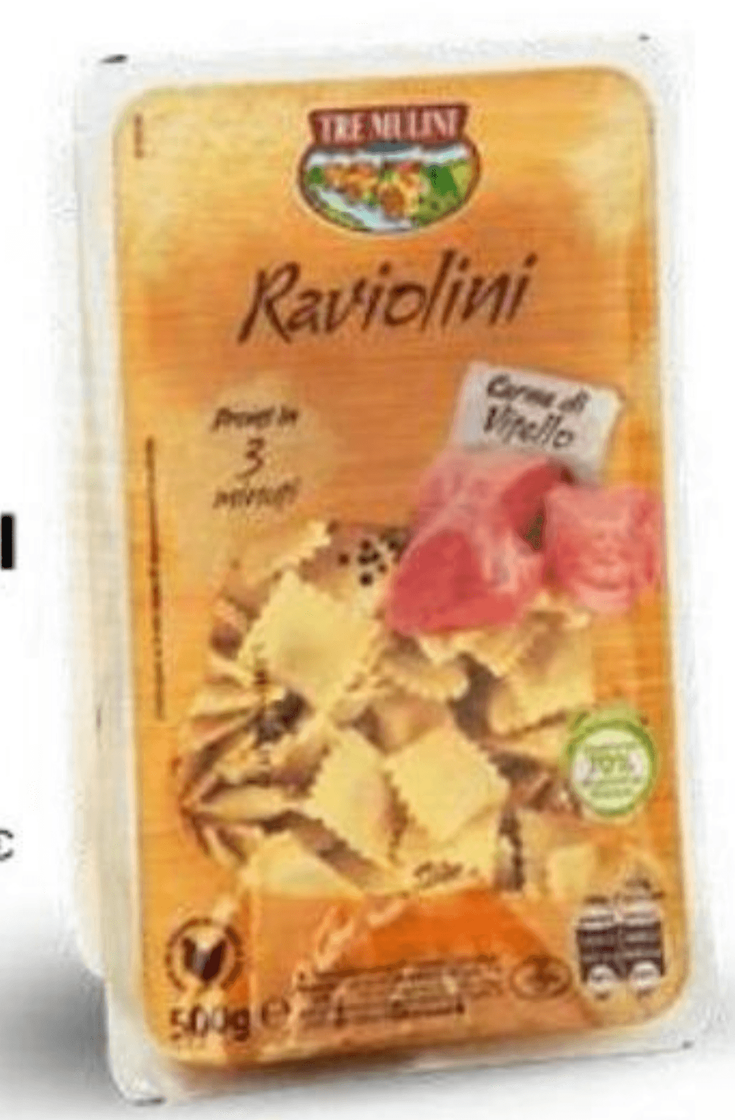 Svježi ravioli s teletinom 500 g Tre Mulini - Akcija u trgovini Eurospin