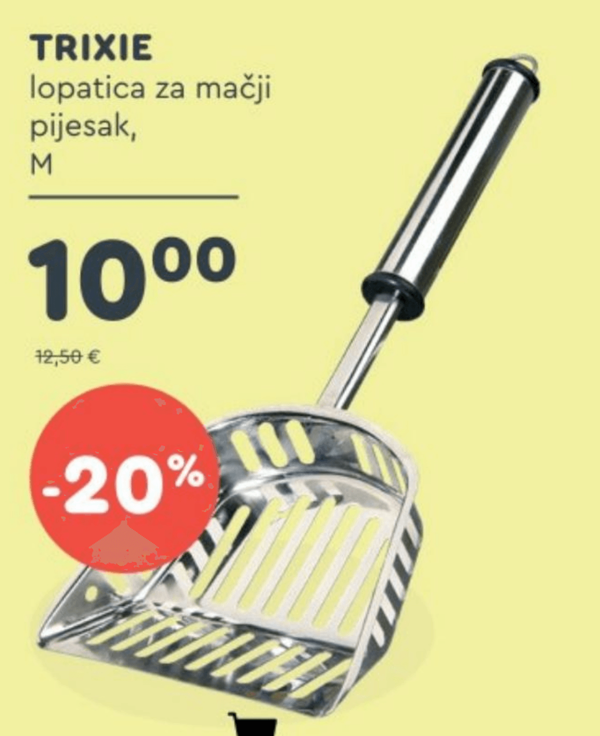 Trixie lopatica za mačji pijesak M - Akcija u trgovini Zoo City