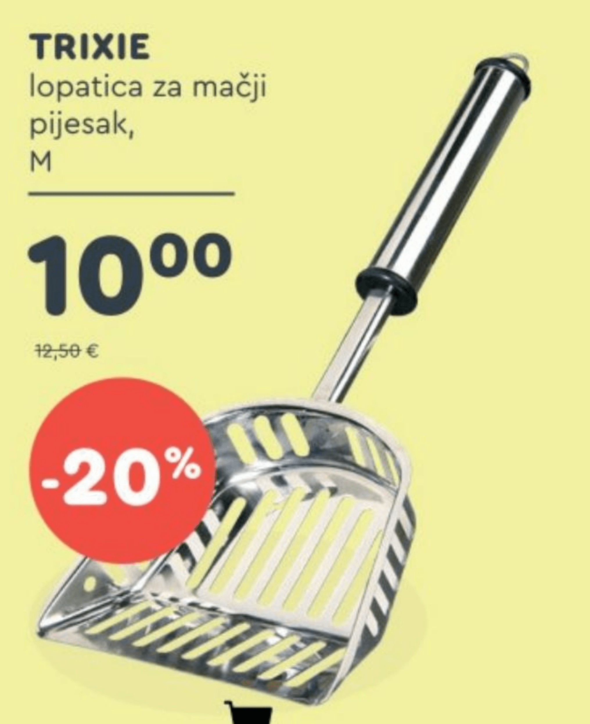 Trixie lopatica za mačji pijesak M - Akcija u trgovini Zoo City