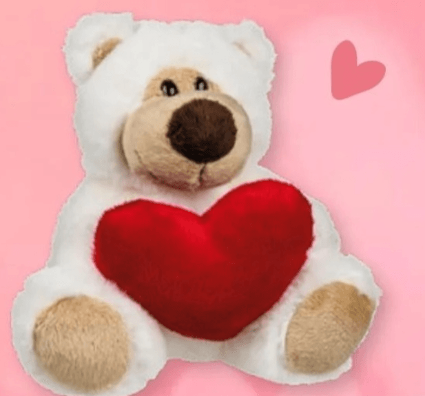 Plišani psić sa srcem 1 kom - Akcija u trgovini Interspar