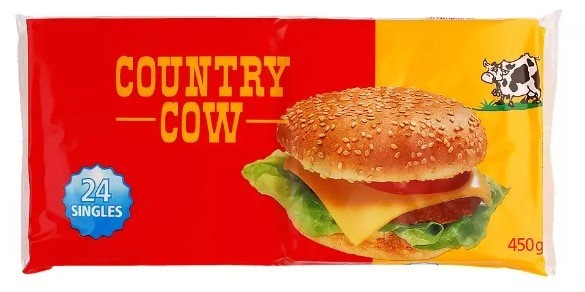 COUNTRY COW Zamjenski topljeni sirni listići 450 g - Akcija u trgovini Kaufland