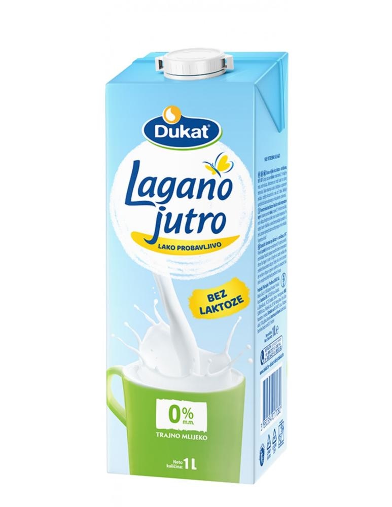 DUKAT Lagano jutro Mlijeko 1 l - Akcija u trgovini Ribola