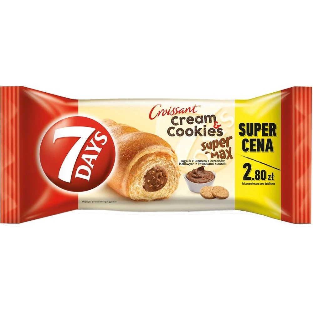 7 Days Croissant Cream & Cookies Max 80g - Akcija u trgovini Žabac
