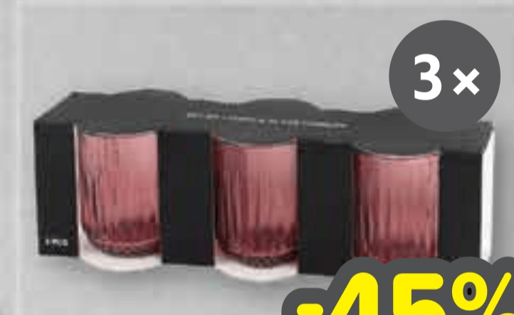 Set čaša 3 komada - Akcija u trgovini Plodine