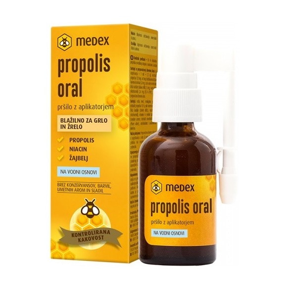Medex propolis oral sprej bez alkohola 30 ml - Akcija u trgovini Mueller