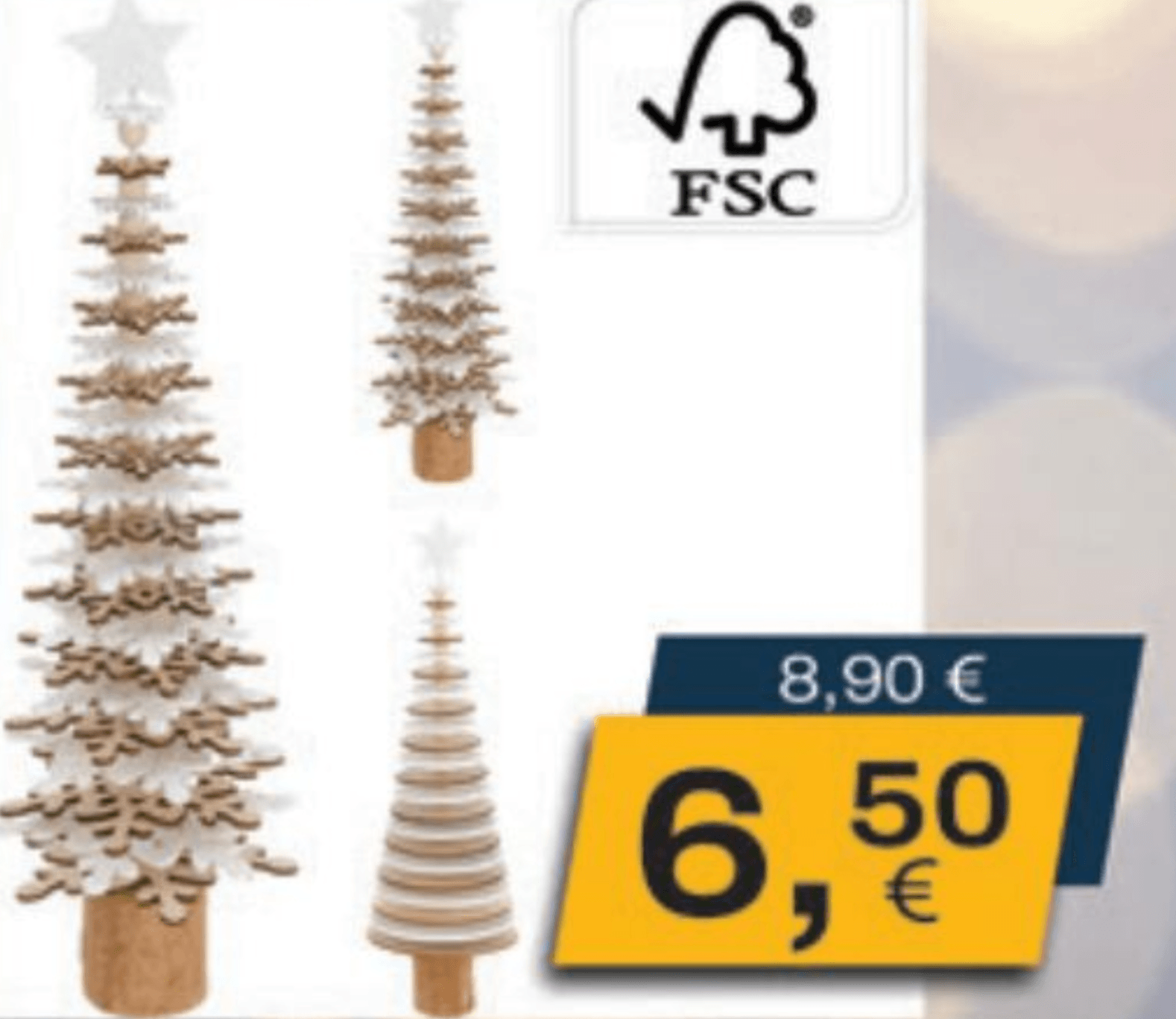 Drvce ukrasno božićno 40 cm