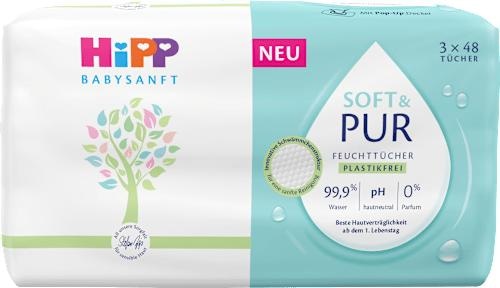 Hipp Babysanft vlažne maramice 144 kom-240 kom - Akcija u trgovini Mueller