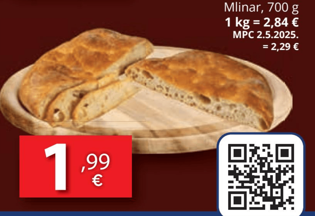 Prisnica 700 g - Akcija u trgovini Djelo