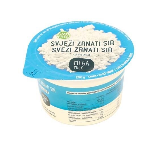 Sir svježi zrnati Megamilk 200 g
