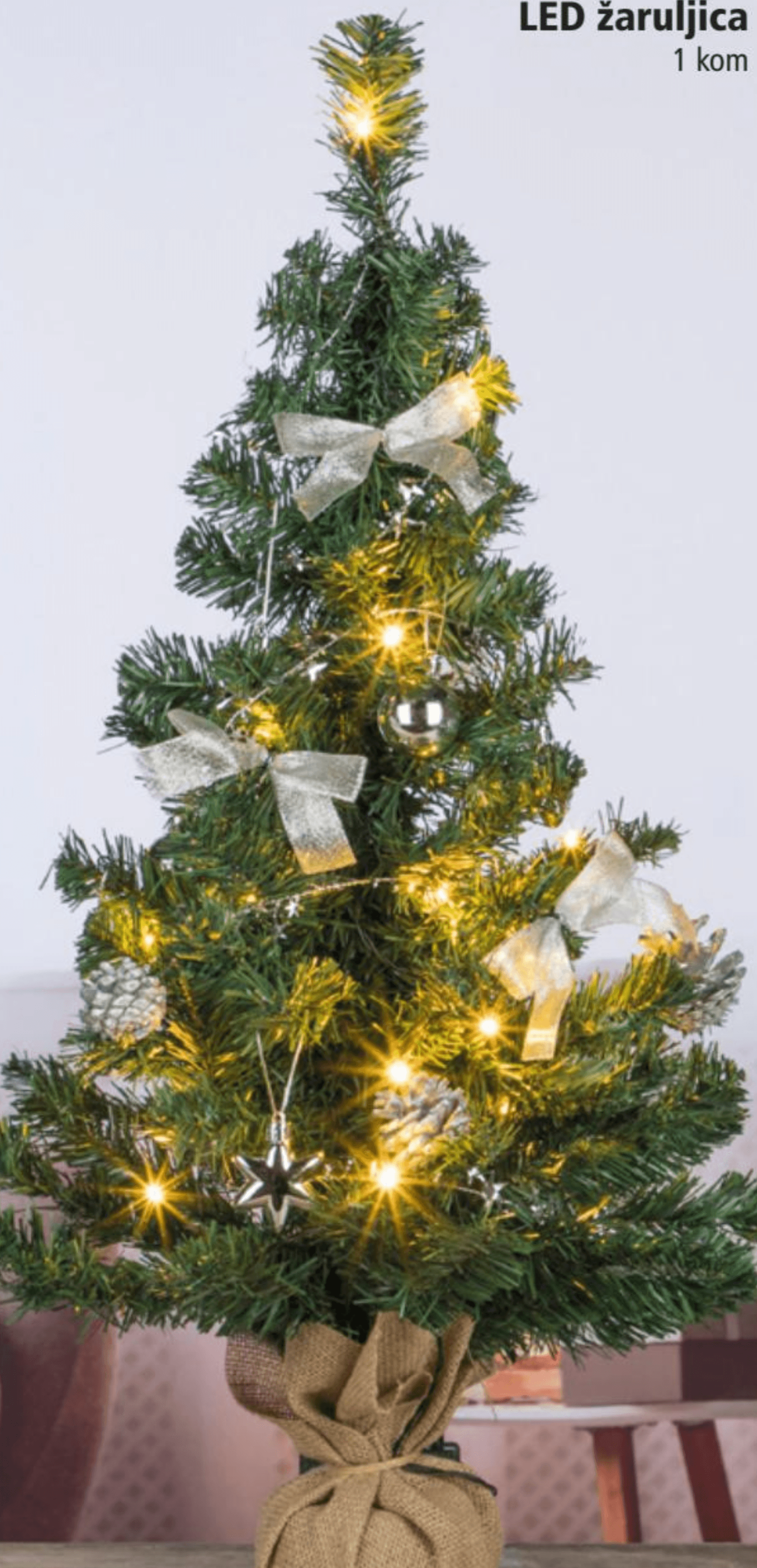 Božićno drvo s 20 LED žaruljica 1 kom