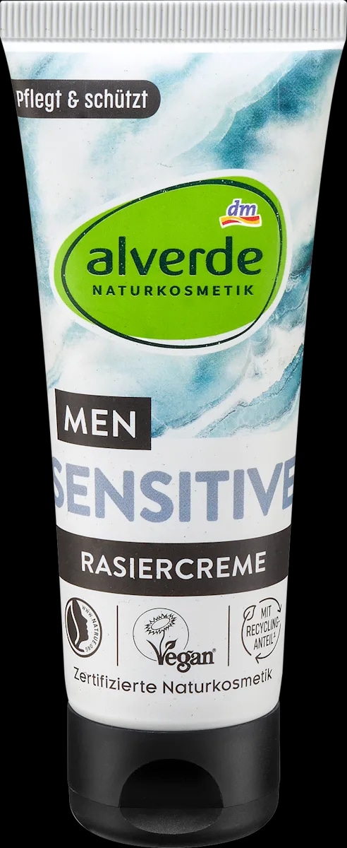 alverde MEN krema za brijanje sensitive 75 ml - Akcija u trgovini Dm