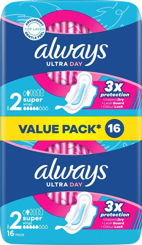 Always Ultra day super higijenski ulošci 16 kom - Akcija u trgovini Dm
