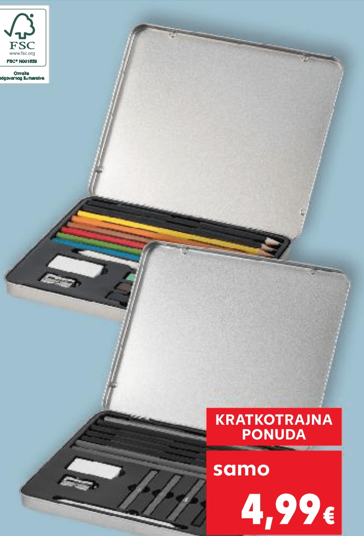 Set za crtanje pakiranje od 15 ili 17 komada