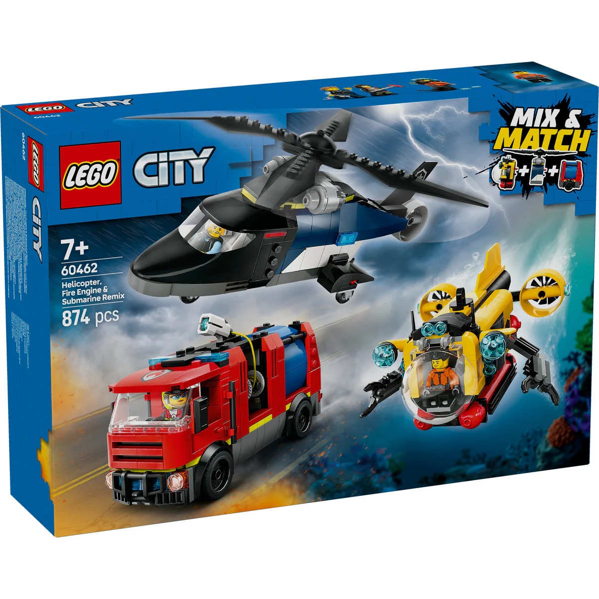 LEGO CITY Vatrogasni kamion, helikopter i podmornica Lego