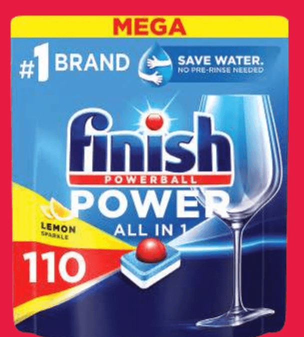 Power, Finish Tablete za strojno pranje posuđa 110 kom - Akcija u trgovini Tommy
