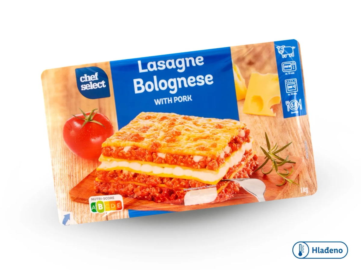 CHEF SELECT Lasagne Bolognese 1 kg - Akcija u trgovini Lidl