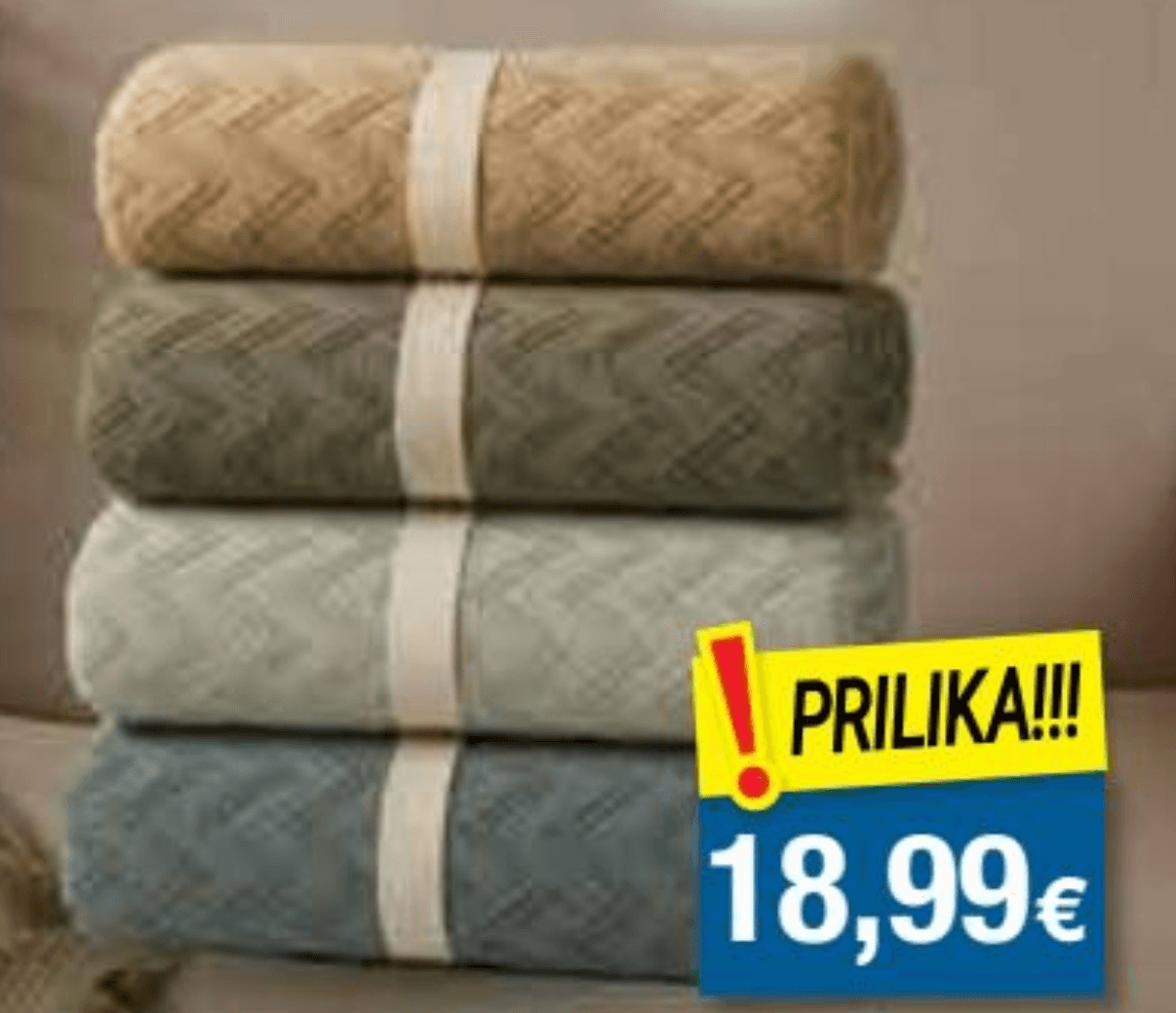 Prekrivač frotirni 200 x 240 cm, 1 kom