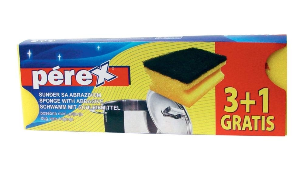 Spužva pjenasta sa abrazivom Pérex 2 kom/pak - Akcija u trgovini KTC