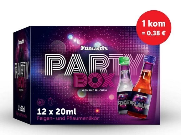 Funtastix Liker od smokve ili šljive 12 x 20 ml - Akcija u trgovini Lidl