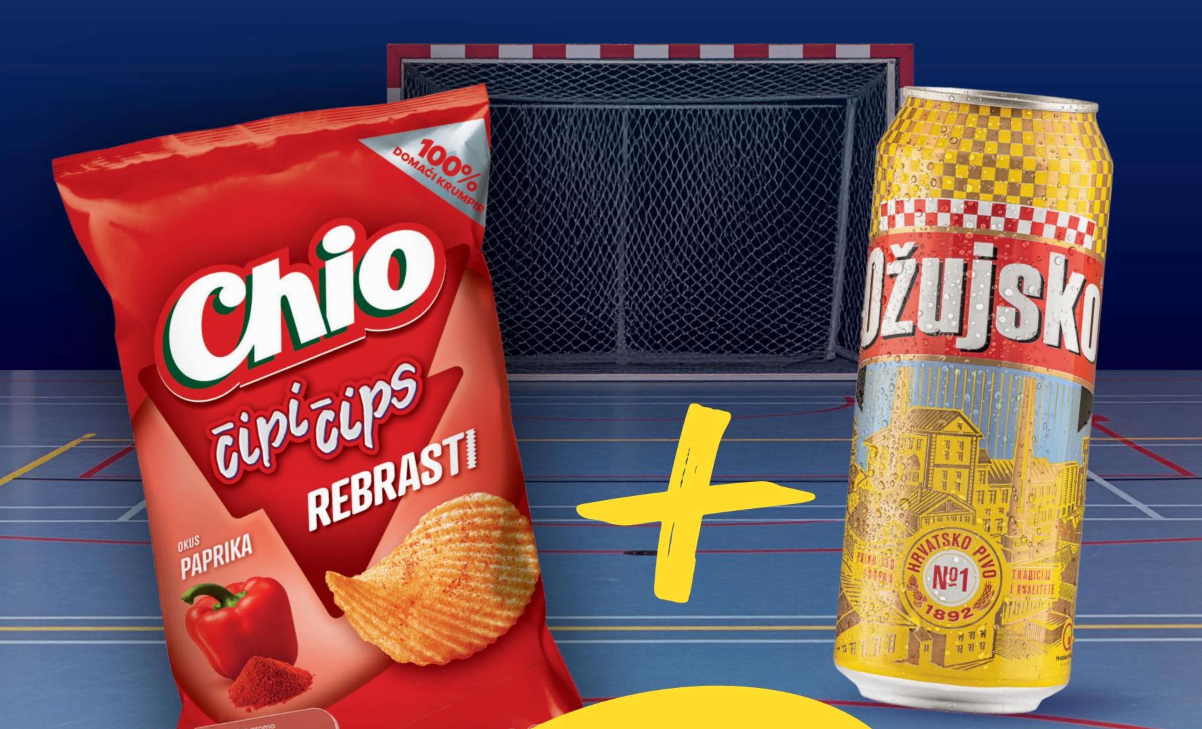 Chio čipi čips Rebrasti Paprika + Ožujsko - Akcija u trgovini Studenac