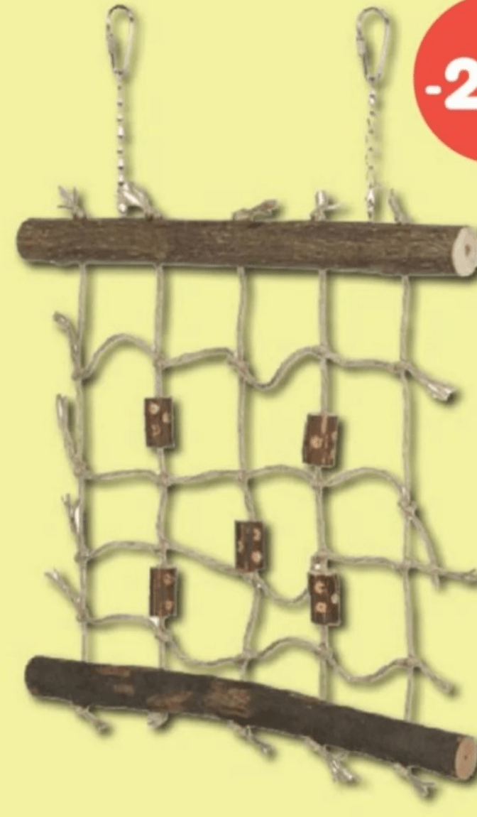 TRIXIE drveni zid za ptice s mrežom 27x24 cm