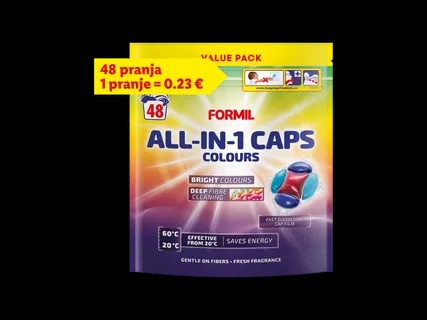 Formil Kapsule za pranje rublja 48 komada - Akcija u trgovini Lidl