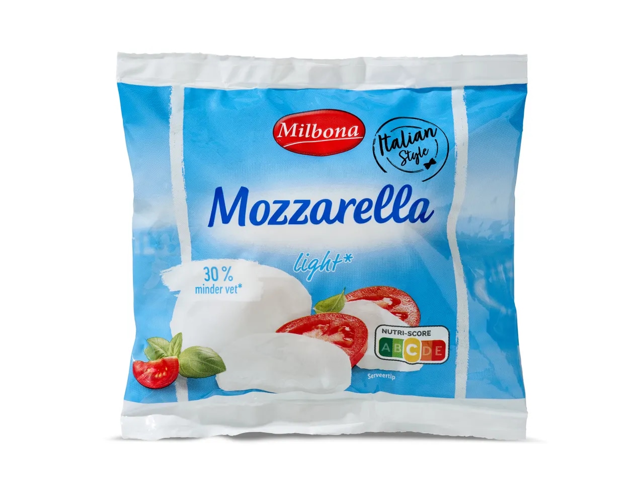 MILBONA Mozzarella light 125 g - Akcija u trgovini Lidl