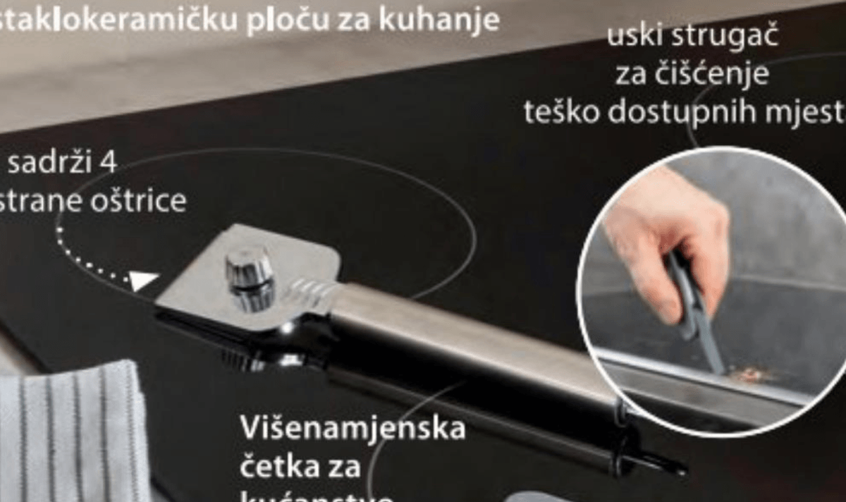 Strugač za staklokeramičku ploču za kuhanje - Akcija u trgovini NKD
