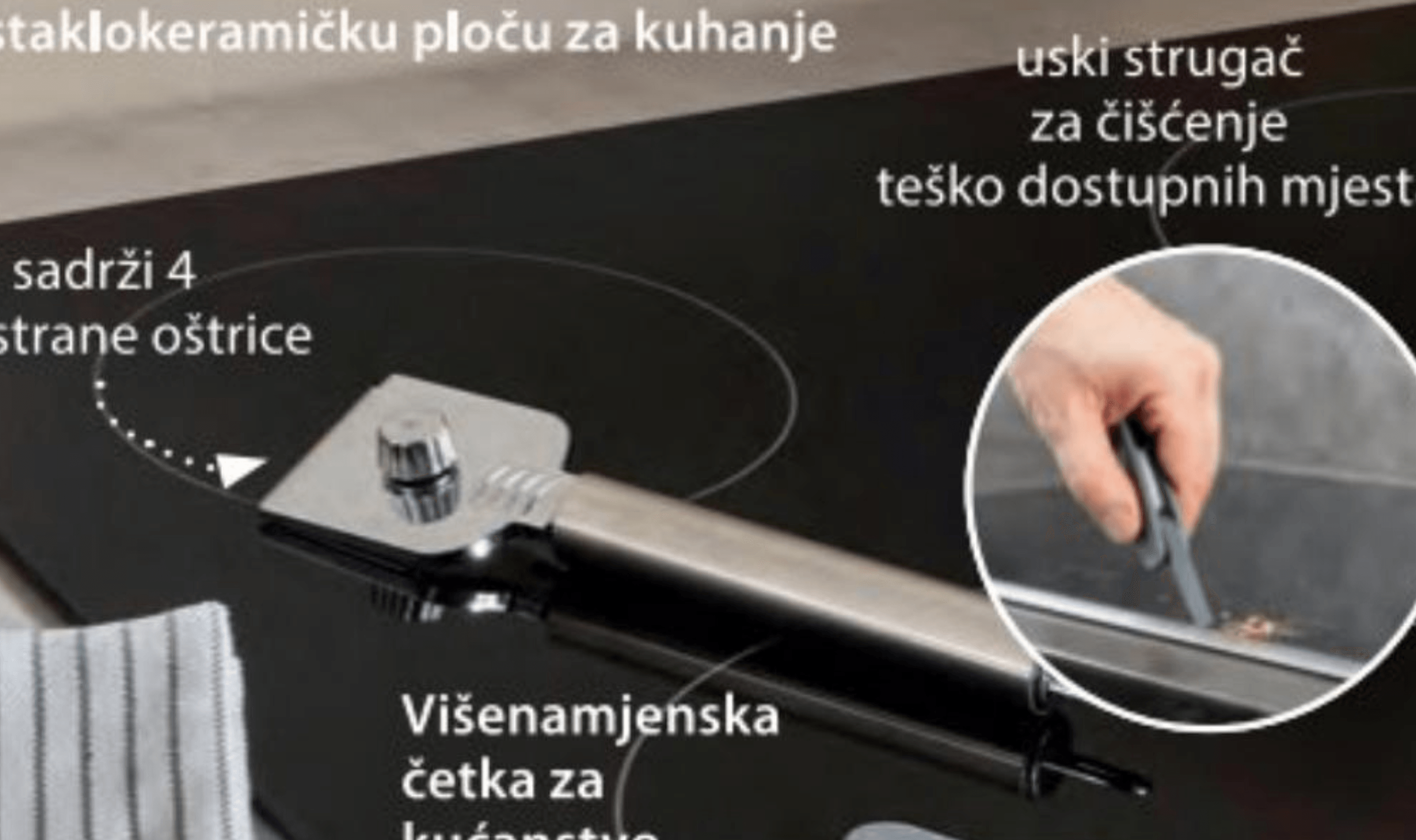 Strugač za staklokeramičku ploču za kuhanje - Akcija u trgovini NKD
