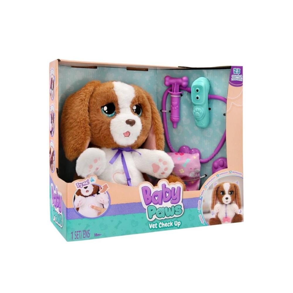 Baby Paws Pliš psić Vet Check