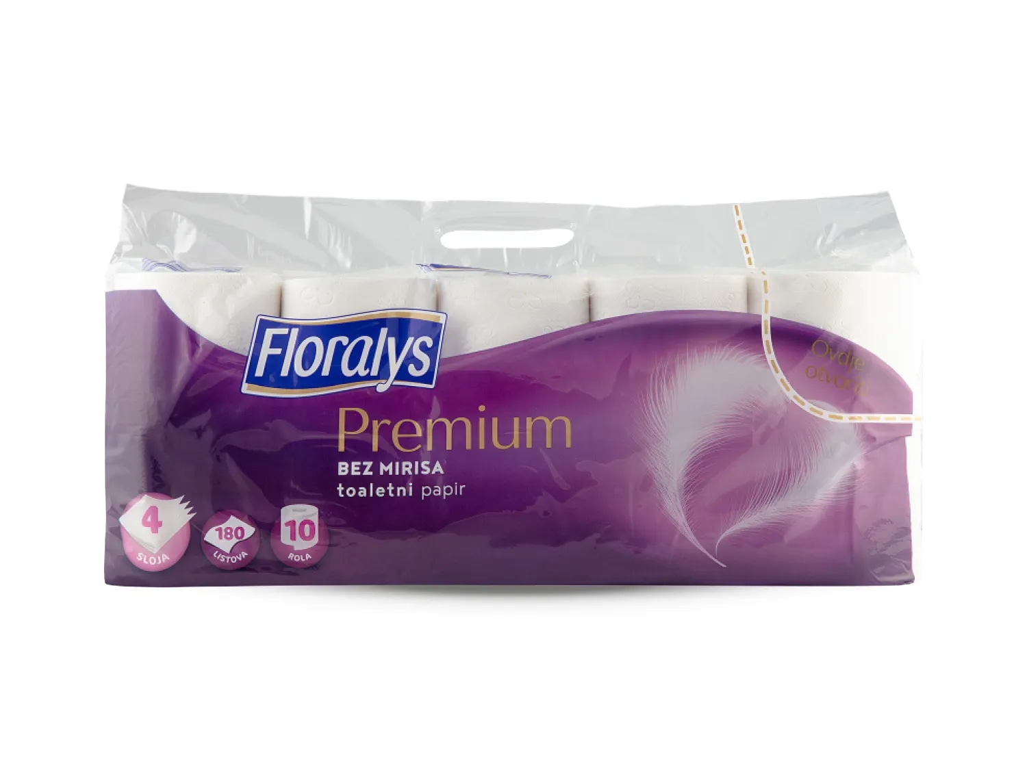 Floralys Toaletni papir 10 x 180 listića - Akcija u trgovini Lidl