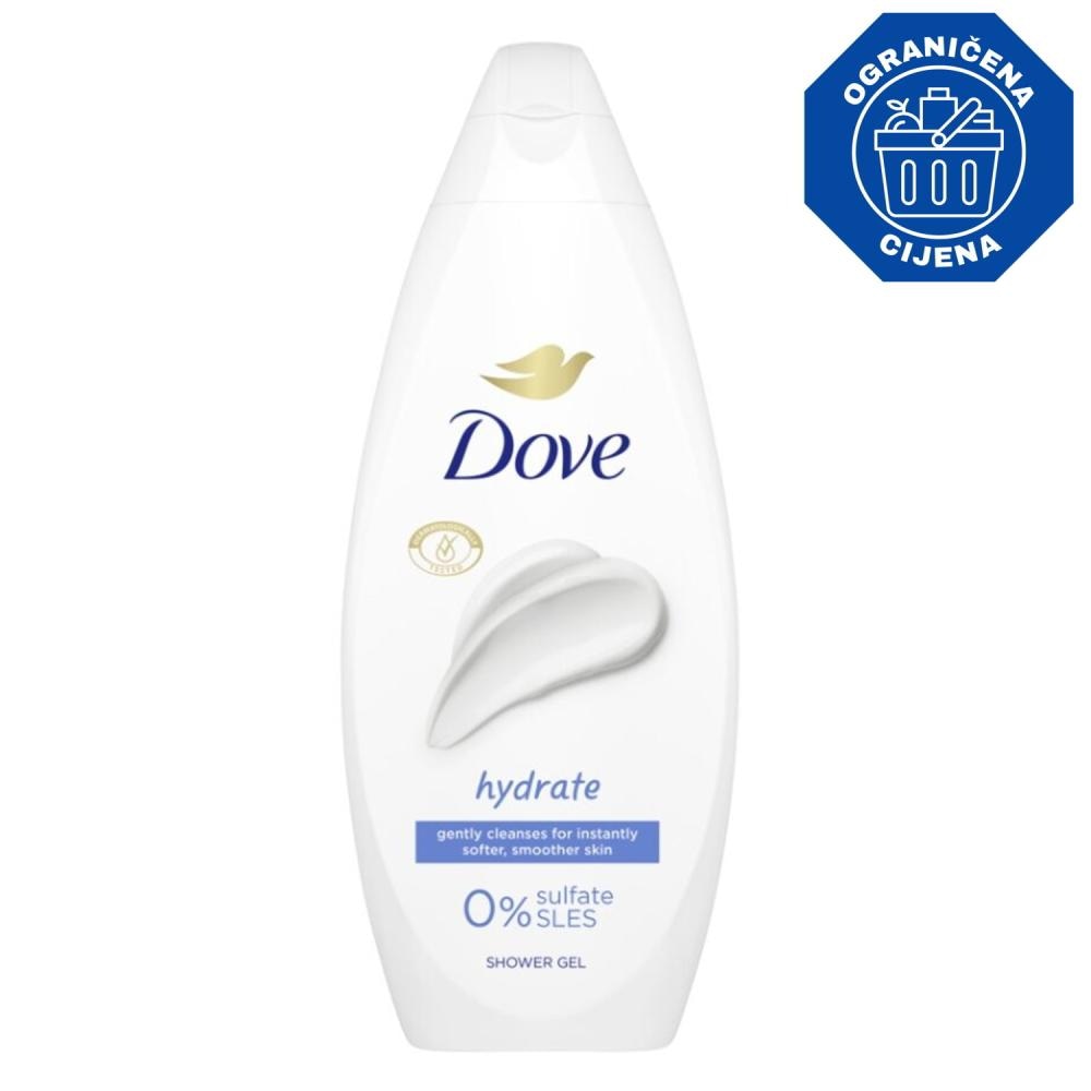 Dove Gel za tuširanje 250ml - Akcija u trgovini Konzum